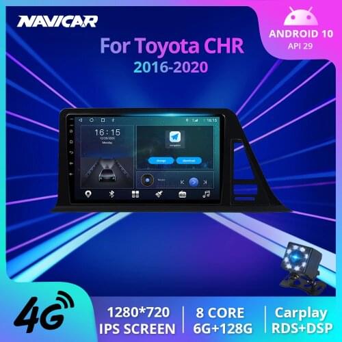 2Din Android10.0 Car Radio For Toyota CHR C-HR 2016-2020 Stereo Receiver GPS Navigation Auto Radio DSP Car Multimedia Player IGO