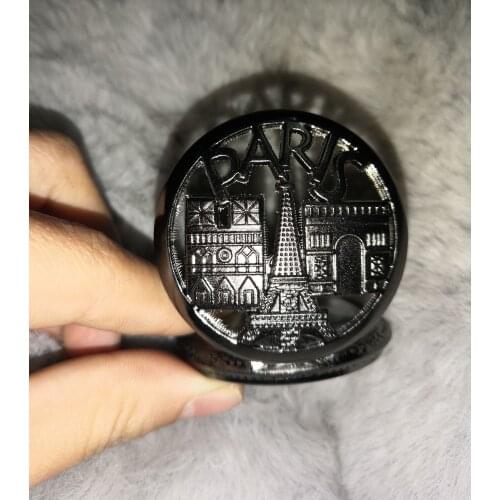 Large Paris Eiffel Tower carved open pocket watch Retro Black Paris sight vintage nostalgic pocket watch