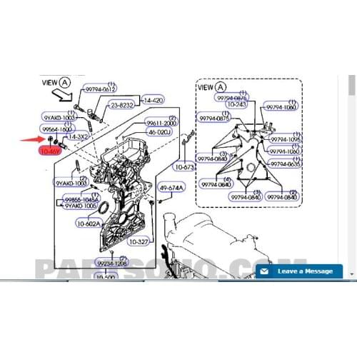 Cover for Mazd a 3 OEM:ZJ01-10-404
