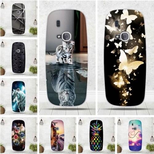 For Nokia 3310 2017 Case Soft Silicone TPU Cover for Nokia3310 2017 Cartoon Mobile Phone Protector For Nokia 3310 Fundas Capa