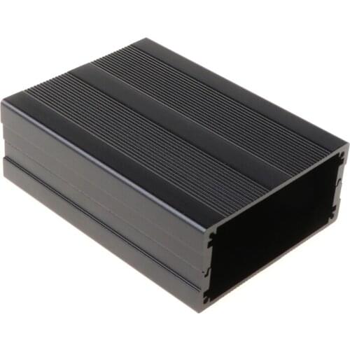 Black 100x76x35mm Corrosion Resistant Aluminum Split Body Aluminum Box Enclosure Case Electronic DIY Project Box