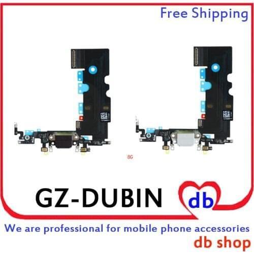 DHL For iPhone 8 8G Head Jack Audio Charger Flex Cable USB Charging Dock Connector Microphone Wifi Antenn Flex Ribbon