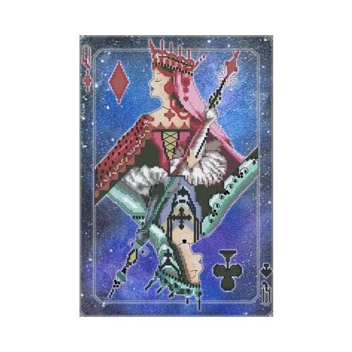 Artistic hand-dyed hand-painted cross-stitch cloth with beaded metal thread cross-stitch kit MD angel styles cross stitch MD154