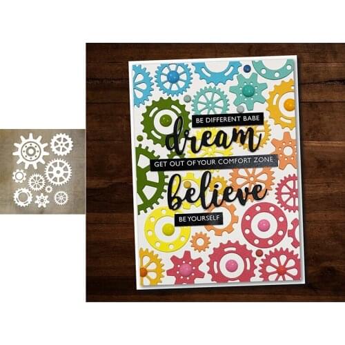 Wheel Gear Decoration Metal Cutting Dies for Scrapbooking and Card Making Paper Craft 2020 New die cuts