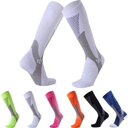 Compression Stocking Anti-Slip Outdoor Sport Basketball Football Running Socks Women Men Travel Marathon Compression Socks