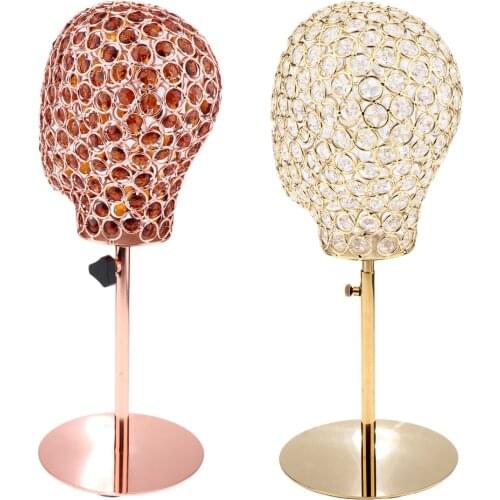 Perfeclan Adjustable Mannequin Head Hat Caps Stand Display Hair Wigs Holder