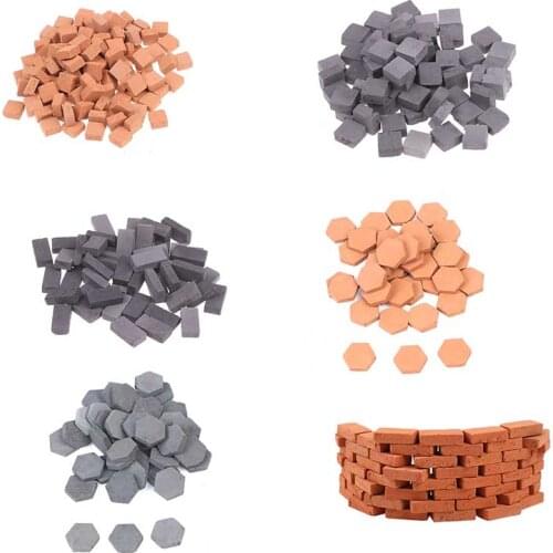 New 40/50/70/120PCS 1/16 miniature simulation brick diy sand table diorama landscape scenery