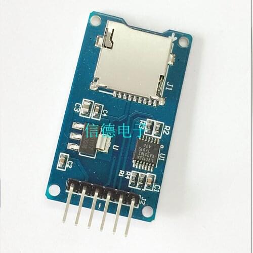 2PCS Micro SD card module, mini TF card read and write SPI interface with level conversion