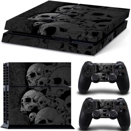 New Skull2 PS4 Skin Sticker for Playstation 4 Console & 2 Controllers Decal Vinyl Protective Skins Style 1
