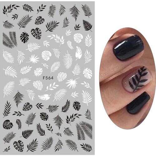 Wholesale Nail Sticker Long-lasting Multi-functional Abstract Lady Face Avocado Color 3D Manicure Salon Stickers