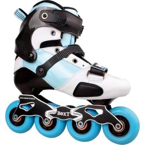Original BOXT Child Carbon Fiber Inline Skates High-Quality Kids Roller Skating Shoes 4 Wheels Slalom Sliding Patines