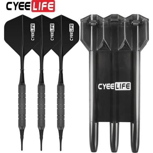 CyeeLife 3Pcs/Set Professional Darts 18 Gram Soft Tip Game Electronic Shanks For Darts Outdoor Flights Sport Dartboard