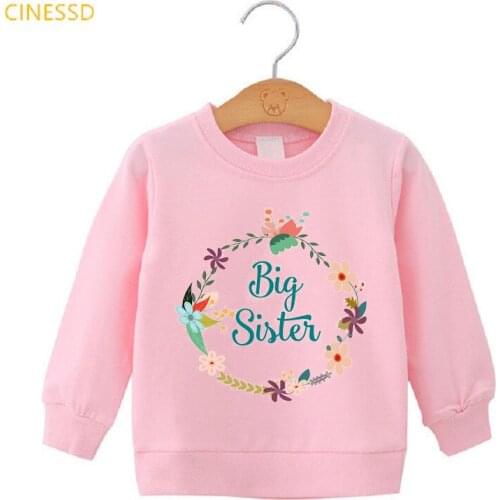 Winter Family Matching Clothes Baby Kids Girls Little Big Sister Match Jumper Children White Pink Yellow Plullover Family Outfit