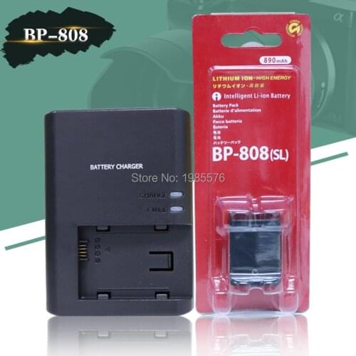1pcs BP-808 809 Camera Battery For Canon HFS100 HFS10 HF11 HF10 HF100 FS200 FS21 FS22 FS100 With Digital Camera CG-800E charger