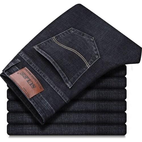 2020 Sulee Brand Men Fashion Brand Jeans Male Casual Straight Denim Mens Old Processing Jeans Slim Denim Brand Jeans