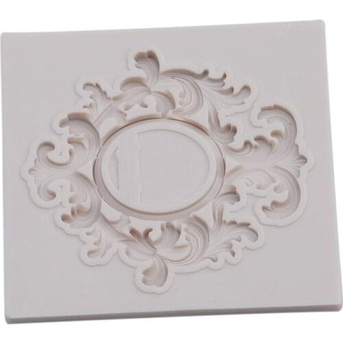 3D Mirror Frame Pattern Angel Shape Cake Chocolate Cookies Bread Cake Decorating Tools Embossing DIY Handmade Soap Molds