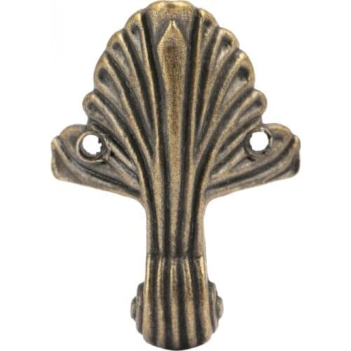 4Pcs/set Antique Wooden Box Corner Foot Protector Durable Jewelry Gift Box Bottom Feet corner protector box feet Corner Brackets