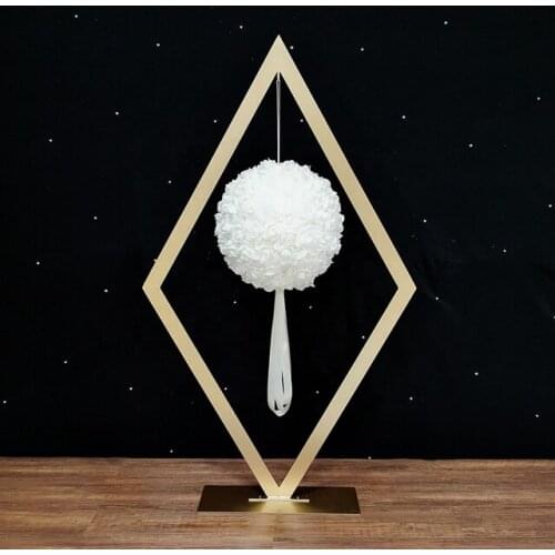 10pcs)New Elegant Tall Gold Metal Flower Stand Centerpiece For Wedding Table Decoration yudao1129