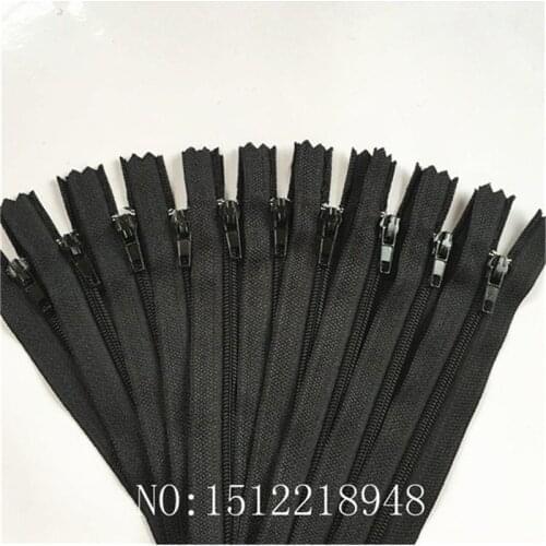 50pcs (8 Inch) 20cm Black Nylon Coil Zippers Tailor Sewer Craft Crafters &FGDQRS #3 close End