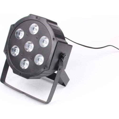 Free shipping professional RGBW led par light 7pcs plastic par light