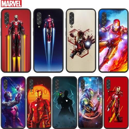 Marvel Iron Man Superhero For Samsung Galaxy A90 A80 A70S A60 A50S A40S A30S A20E A10S A2 Core 5G Black Soft Phone Case