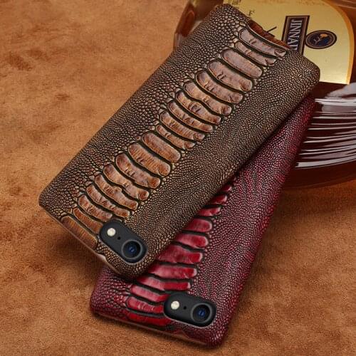 Genuine Cowhide Leather Phone Case For iPhone SE 2020 12 Mini 7 Plus 8 Plus 11 Pro Max X XS 12 Pro Max XR 6 6s 5 5s Luxury Cover