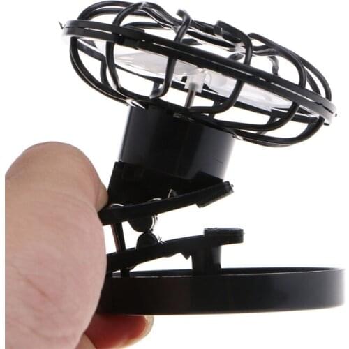 CPDD Mini Portable Clip-On Solar Panel Powered Cooling Fan For Travel Camping Fishing