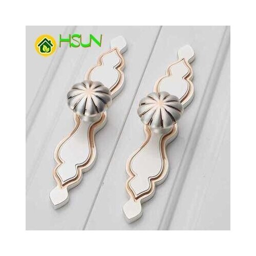Door Backplate Pull White Gold Drawer Pulls Handle Dresser Handle / Kitchen Cabinet Pulls Handle Knob Decoration Hardware