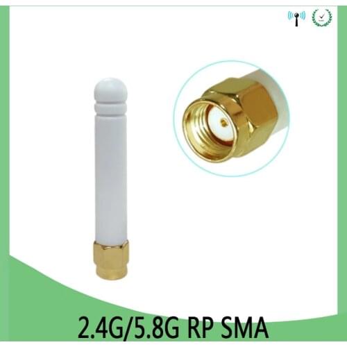 1 2p 2.4g 5.8g Antenna dual band 3dbi SMA FEMale Connector IOT antena outdoor signal repeater antenne waterproof wireless router