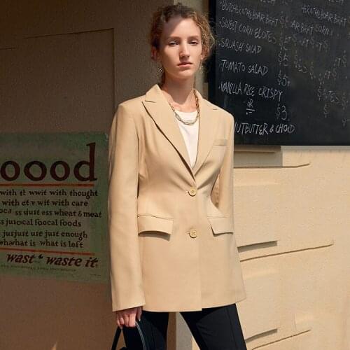 Elegant Fashion Blazers Peaked Laple Pocket Slim Fit Suits Casual Daily Streetwear Office Lady Jacket