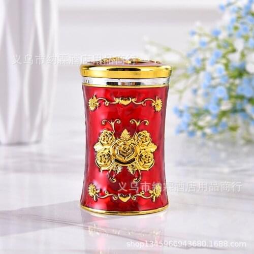 European toothpick barrel box household toothpick jar Nordic luxury toothpick barrel restaurant KTV supplies decoration