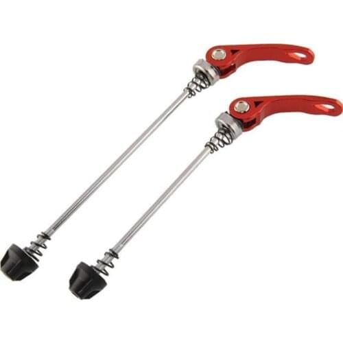 HOT 1 Pair MTB Quick Release Skewers Bike , 145/185 mm Road Mountain Bicycle Wheel Hub Front and Rear Clip Bolt Lever Axle