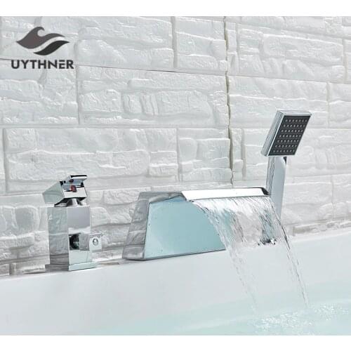 Basin Faucets Brass Bathroom Faucet Vessel Sinks Mixer Vanity Tap Swivel Spout Deck Mounted Washbasin Faucet Hot and Cold Water