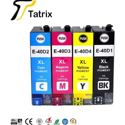Tatrix T40D1 T40D2 T40D3 T40D4 Premium Color Compatible Printer Inkjet Ink Cartridge for Epson SureColor SC-T3100 SC-T5100