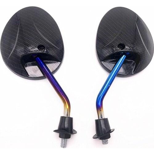 Motorcycle Accessories Universal Motorcycle Rear View Mirror 8 / 10mm Small Scootr Rearview Mirror Motorcycle E Bike Carbon