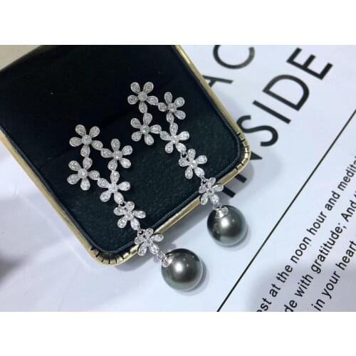 Gorgeous 925 Sterling Silver Earrings Mountings Jewelry Parts Fittings Womens Accessories for Pearls Beads Stones Agate Jade