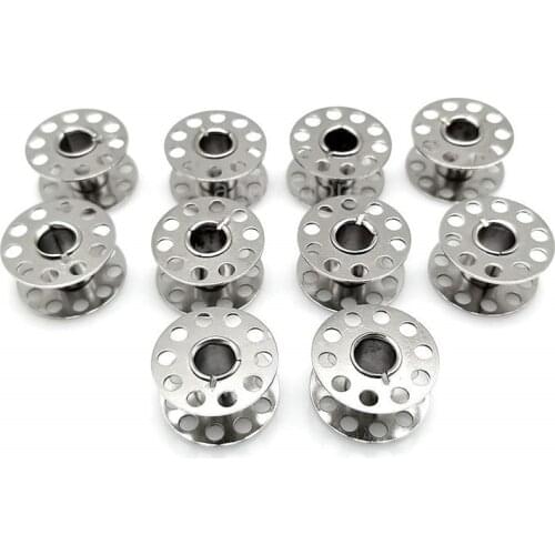 High Quality 10PCS Metal Bobbins Spool Sewing Craft Tool Stainless Steel Sewing Machine Bobbins Spool For Brother AA8269