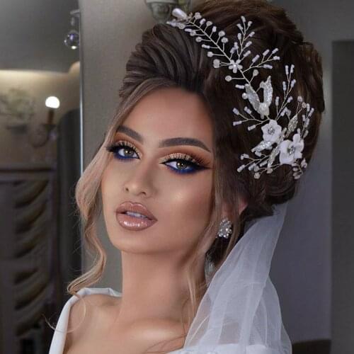 YouLaPan HP344 Bridal Headpiece Wedding Headband Brides Hair Vine Floral Leaf Hair Pieces Accessories For Women Tiara Hair band