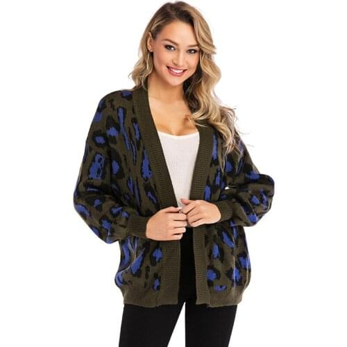 AECU Women Sweater Cardigan Autumn Winter Pull Femme Knitted Coat Women Long Sleeve Ladies Sweater Cardigan Knitting Female