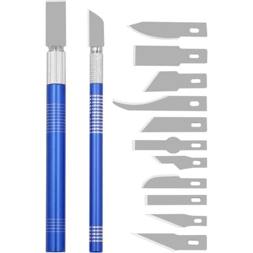 1set Hand Woodcarving Carving Knife Set with 195*143mm Box and Blades Handles Multi-functional carving Art Tools