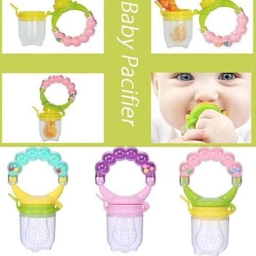 1Pcs Fresh Food Nibbler Baby Pacifiers Feeder Kids Fruit Feeder Nipples Feeding Safe Baby Supplies Nipple Teat Pacifier Bottles