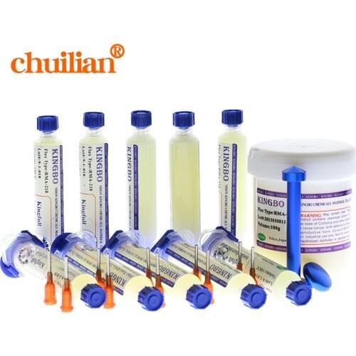 5pcs/lot KINGBO RMA-218 10CC Solder Paste Flux For Soldering Assist Scraper