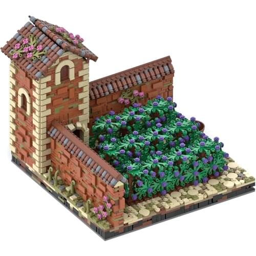 3307Pcs MOC-84048 Italian Vineyards Bricks Model DIY Assembly Building Blocks Toy (Licensed and Designed by Povladimir)