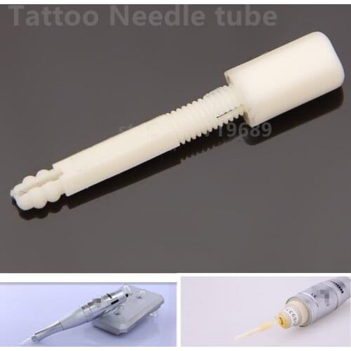 50pcs Disposable white Permanent Makeup Tattoo Needle Tubes Merlin Tattoo Machine Accessories individual package
