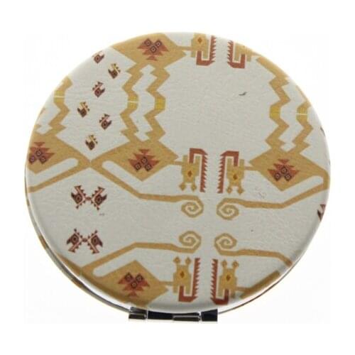 7cm Round Double Sided Stainless Steel Espelho De Mao Espejo De Mano Portable Folding Metal Hand Mirror