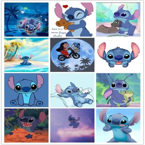 Disney Full Round/Square 5d Diy Diamond Painting Cartoon Pattern Diamond Mosaic Embroidered with Rhinestones Wall Art