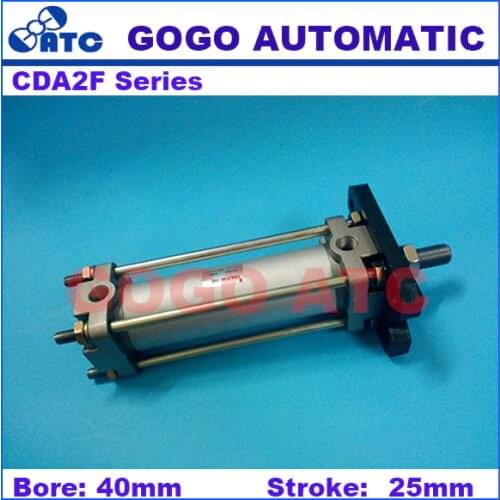 CDA2F40-25 SMC type flange standard double-acting single rod bore 40mm stroke 25mm aluminum alloy pneumatic air cylinder
