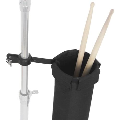 Cylindrical Drum Stick Holder 600D Fabric Clamp On for Drum Set with Clamp Mount Percussion instrument Drum Accessories