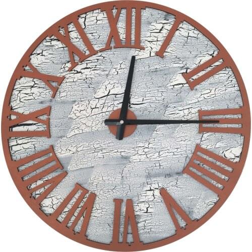 North Designed Kappa Copper Roman Decorative Wall Clock 48 Cm