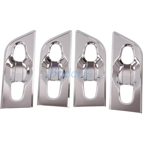 For Toyota Alphard VELLFIRE 30 2016-2019 Door Handle Bowl Insert Trim Cover Garnish Moulding Ring Chrome Auto Car Accessories